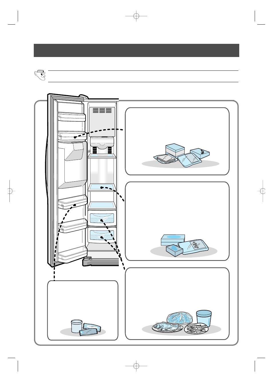Frozen food storage methods (fta,dta) | Samsung SR-S28NTA User Manual | Page 19 / 34