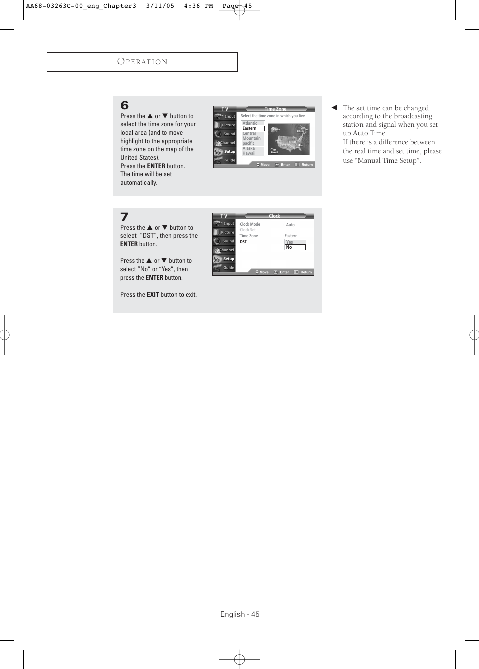 Samsung DynaFlat TX R3075WH User Manual | Page 45 / 80