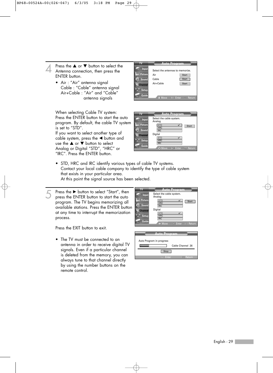 Samsung HL-R6156W User Manual | Page 29 / 96