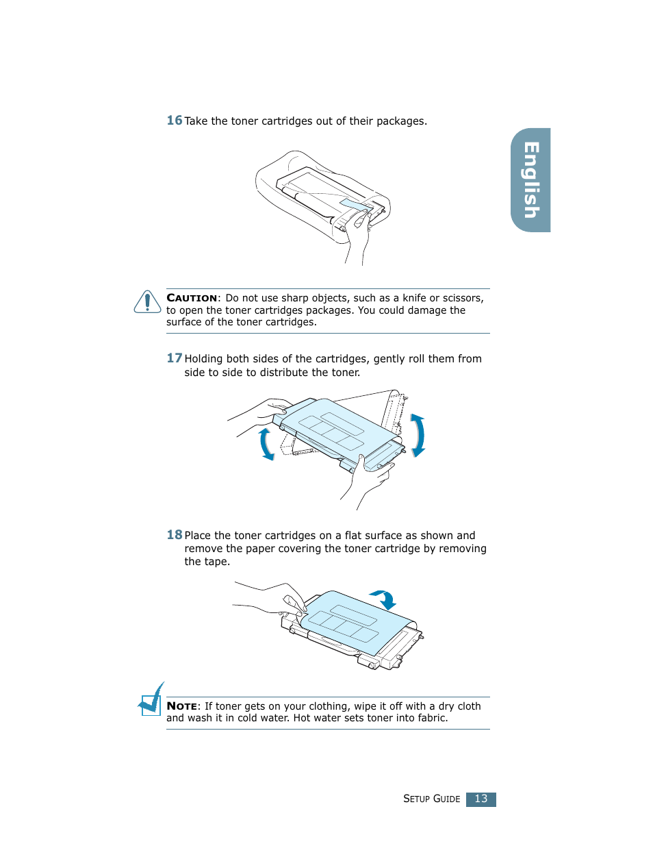 English | Samsung CLP 500N User Manual | Page 13 / 245