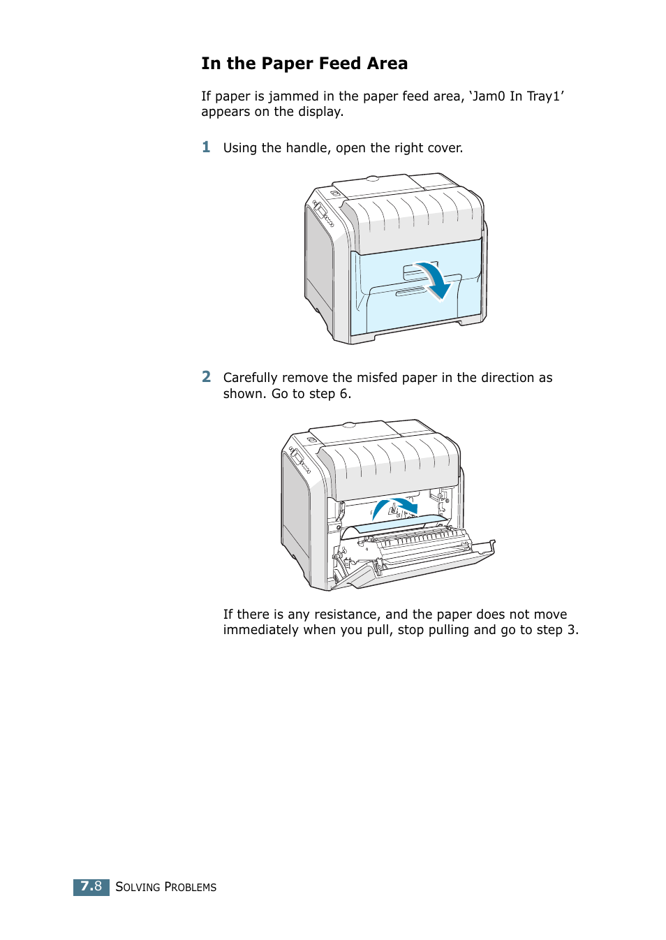 In the paper feed area | Samsung CLP 500N User Manual | Page 164 / 245