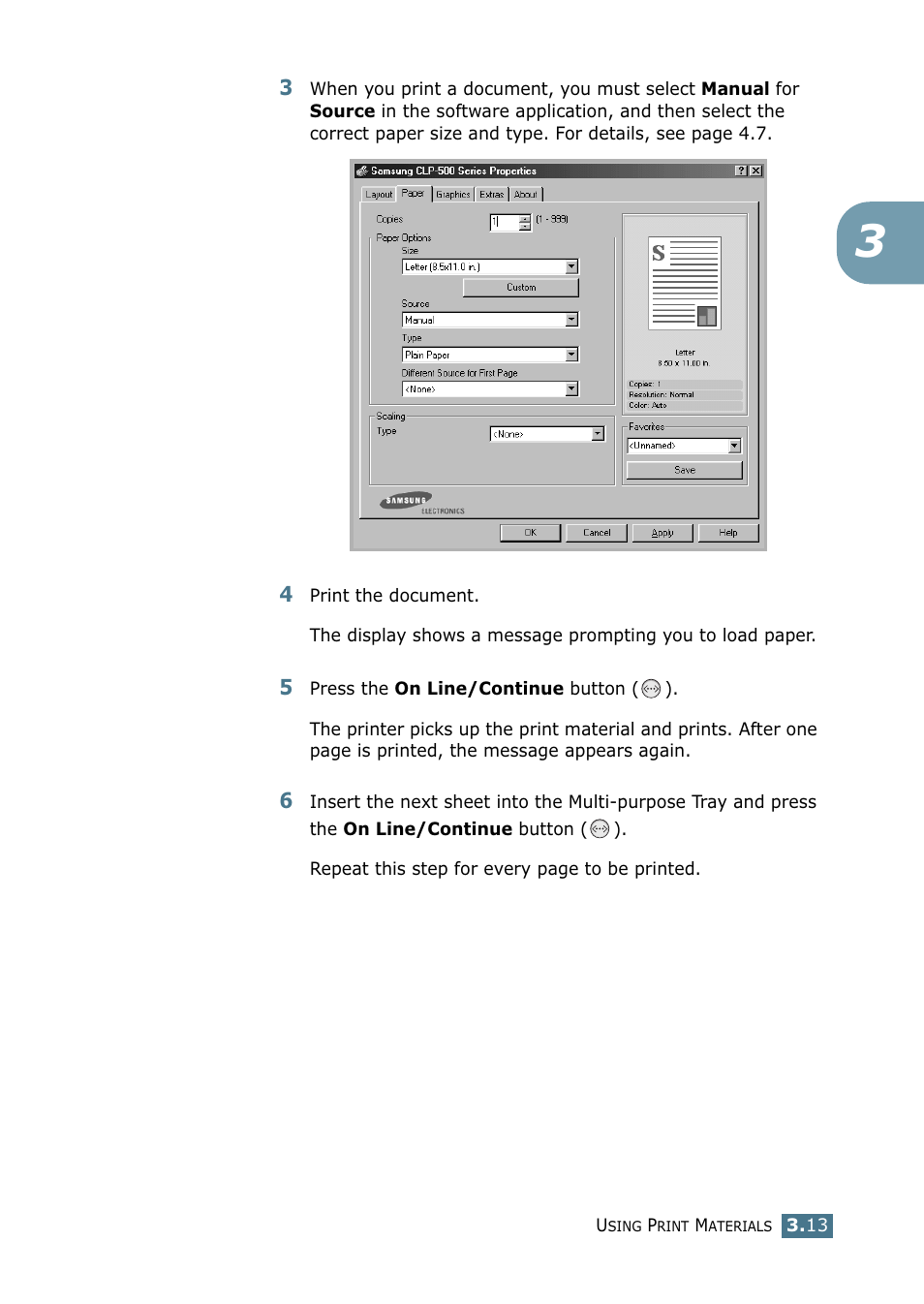 Samsung CLP 500N User Manual | Page 77 / 245