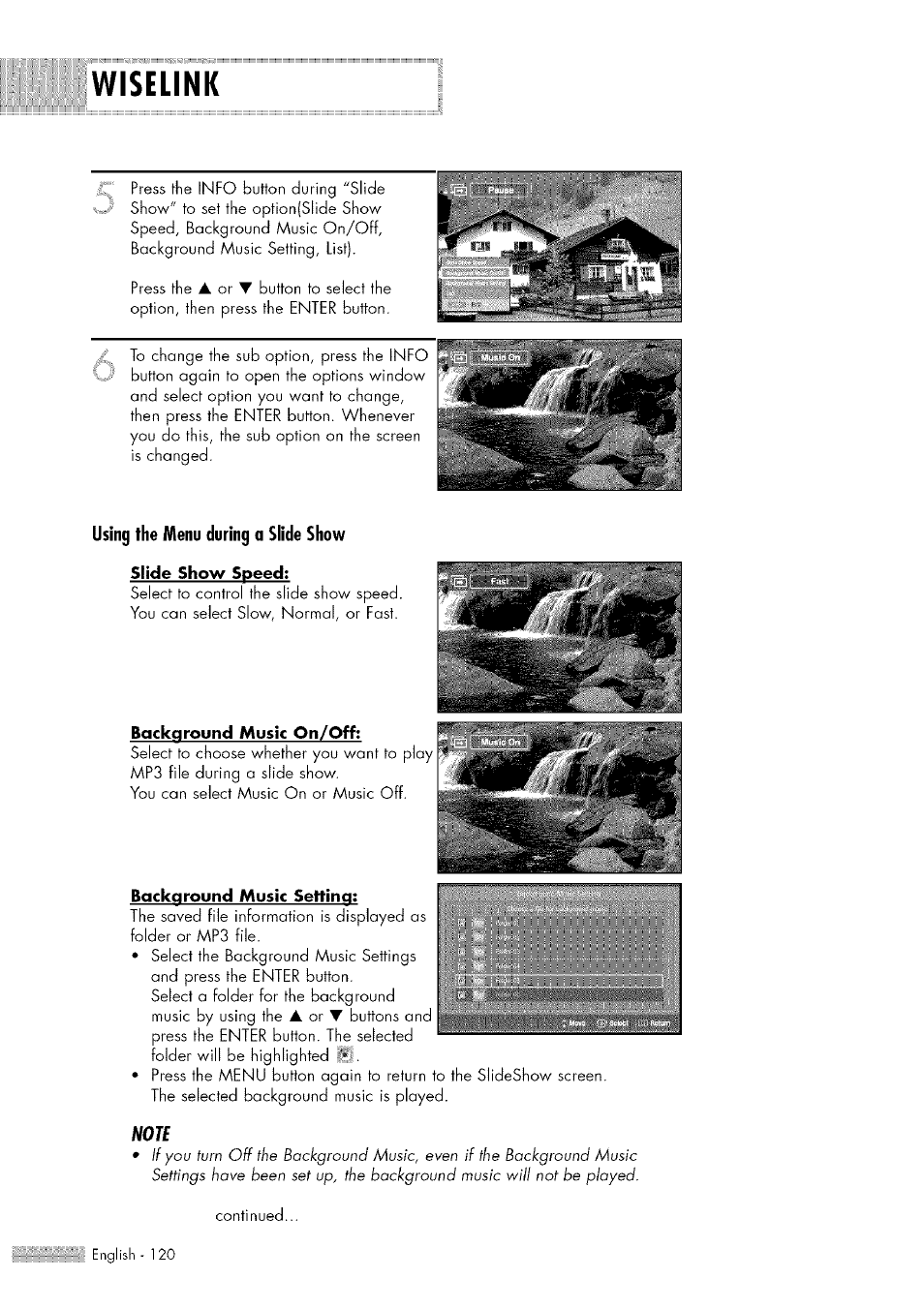 Wiselink | Samsung HL-$4676S User Manual | Page 120 / 135