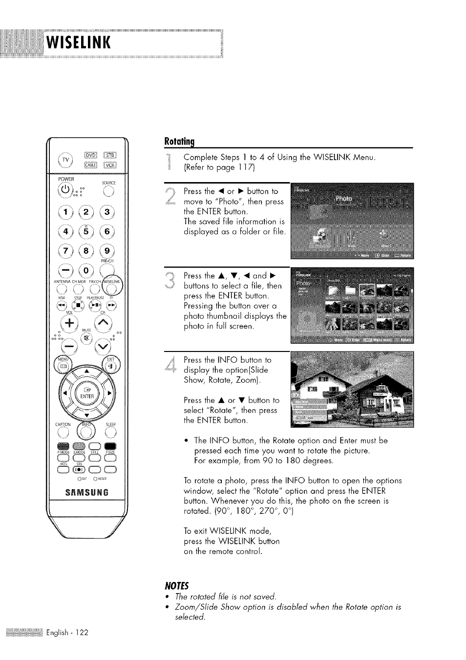 Wiselink | Samsung HL-$4676S User Manual | Page 122 / 135