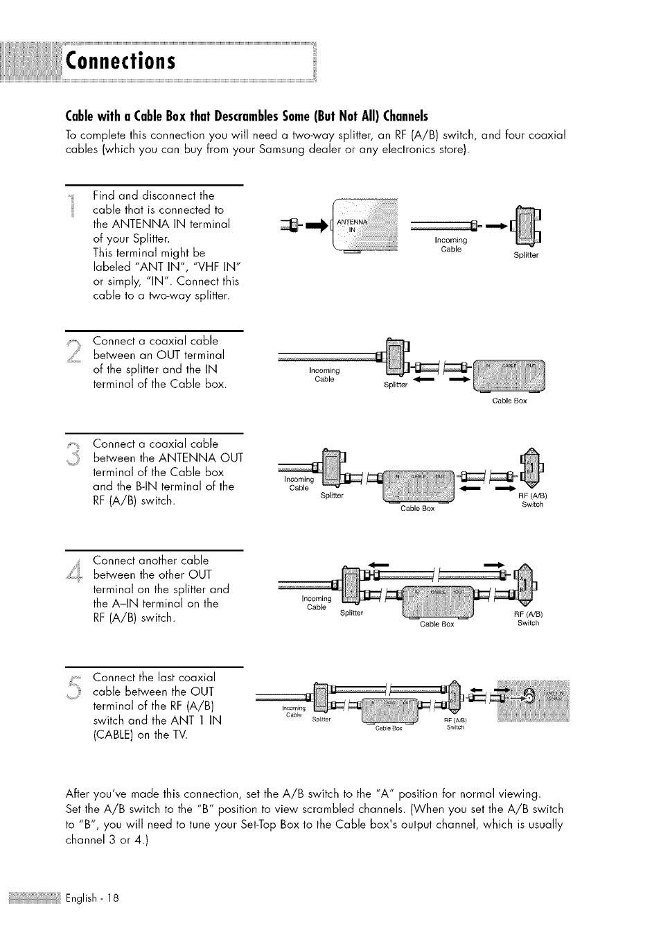 Connections, Br.rsr, Connect | Samsung HL-$4676S User Manual | Page 18 / 135