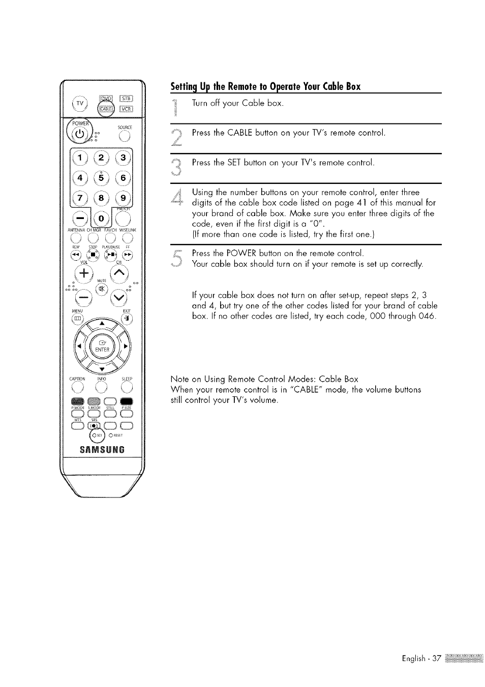 Samsung HL-$4676S User Manual | Page 37 / 135