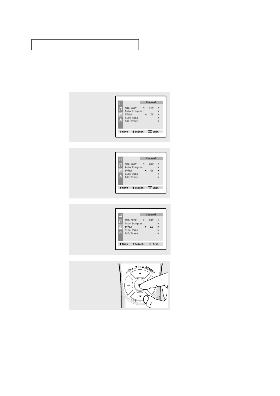 Viewing a vcr or camcorder tape | Samsung CT-2188W User Manual | Page 28 / 38