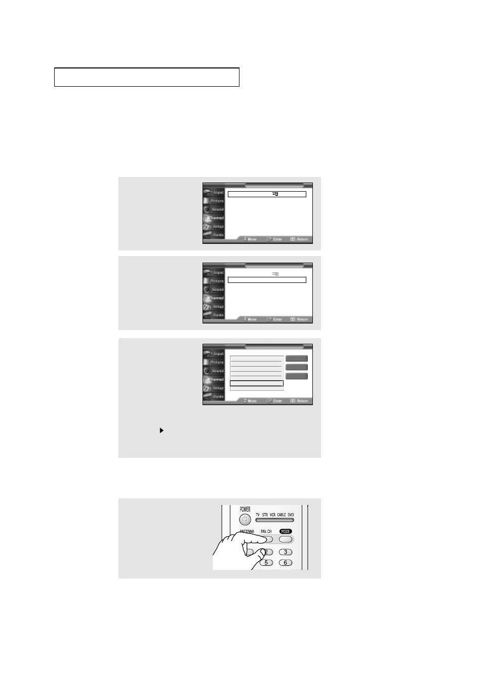 Selecting your favorite channels | Samsung HCN529W User Manual | Page 37 / 84