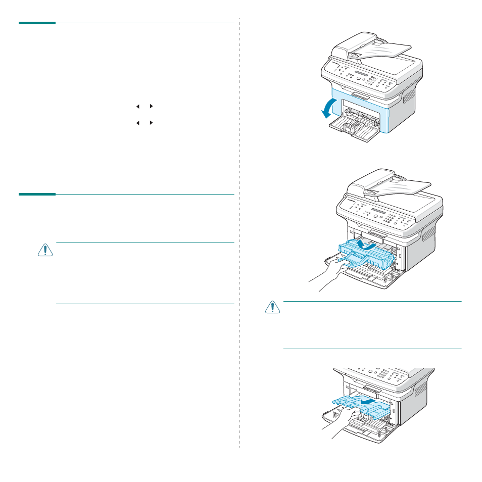 Cleaning your machine, Cleaning the outside, Cleaning the inside | Setting the machine to be checked by phone, Scx-4521f/ scx-4521fr) | Samsung SCX-4321 User Manual | Page 54 / 118