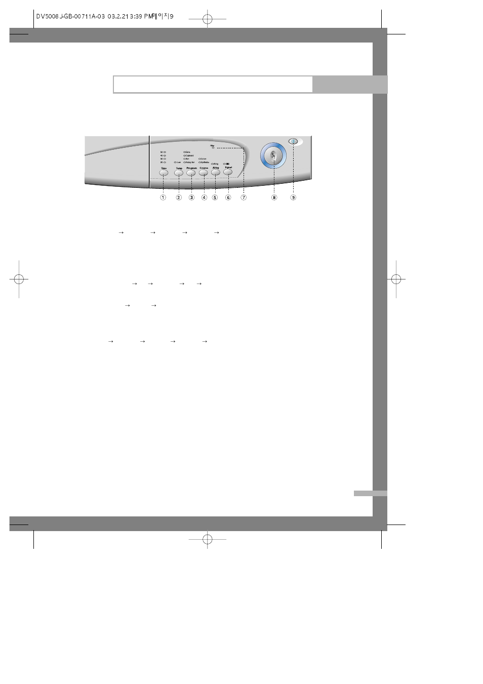 Operating instructions, tips | Samsung DV5006 User Manual | Page 9 / 18