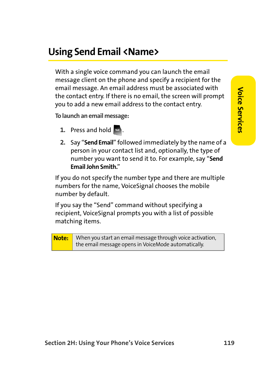 Using send email <name | Samsung A900 User Manual | Page 143 / 272