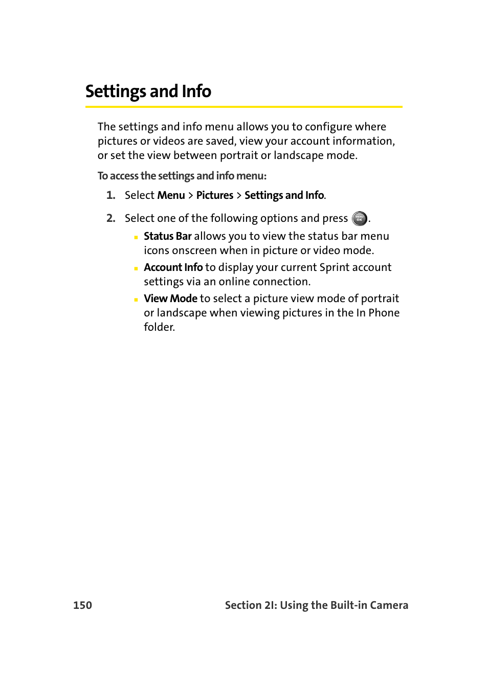 Settings and info | Samsung A900 User Manual | Page 174 / 272