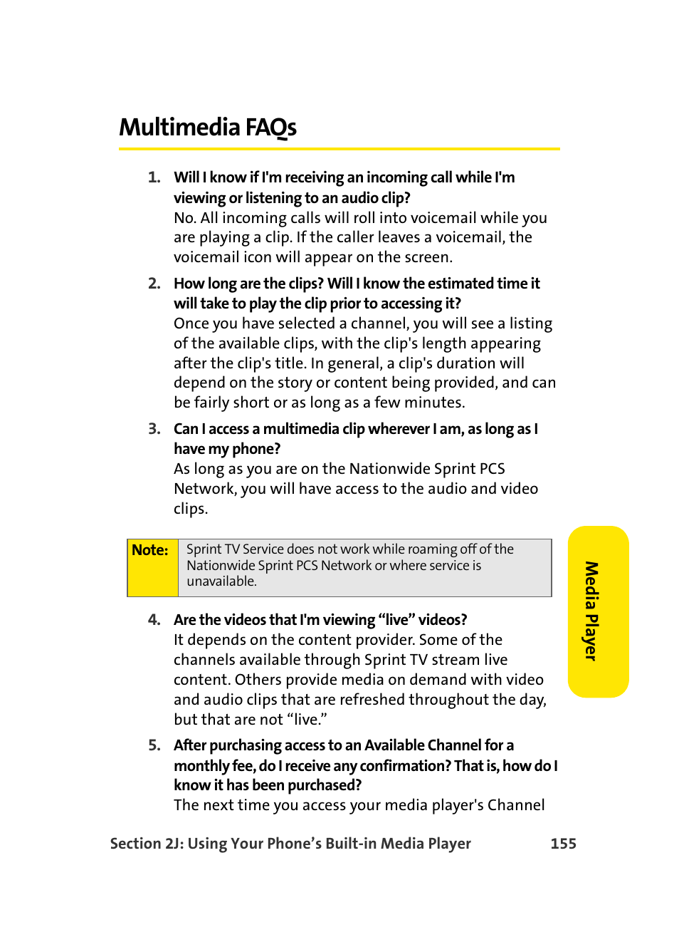 Multimedia faqs | Samsung A900 User Manual | Page 179 / 272