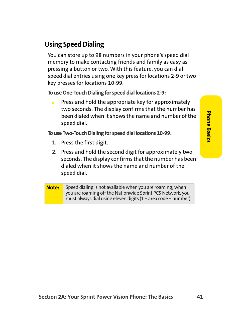 Using speed dialing | Samsung A900 User Manual | Page 65 / 272