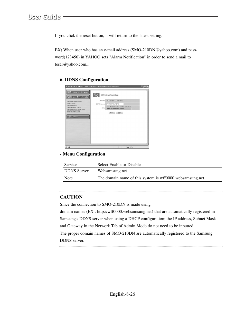 Samsung SMO-210DN User Manual | Page 108 / 138