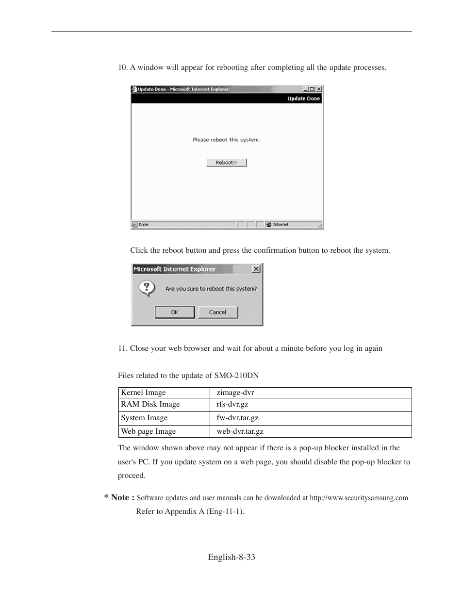 Samsung SMO-210DN User Manual | Page 115 / 138