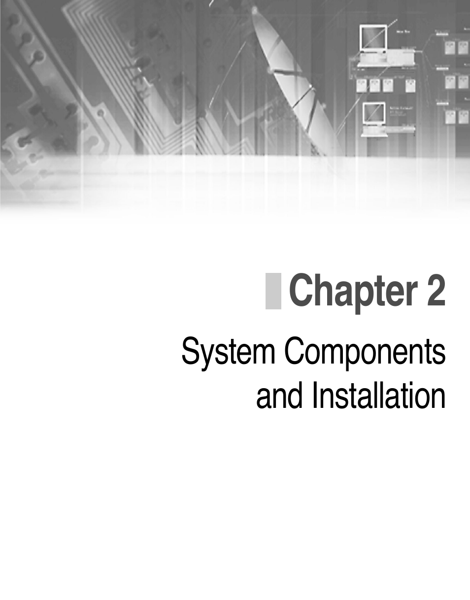 Chapter 2system componentsand installation, Chapter 2 | Samsung SMO-210DN User Manual | Page 15 / 138
