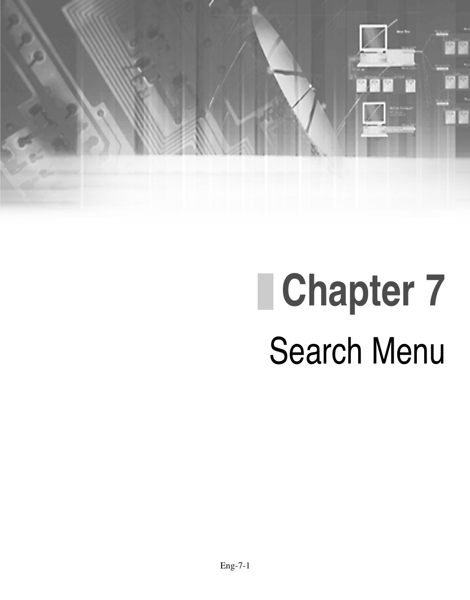 Chapter 7search menu, Chapter 7, Search menu | Samsung SMO-210DN User Manual | Page 75 / 138