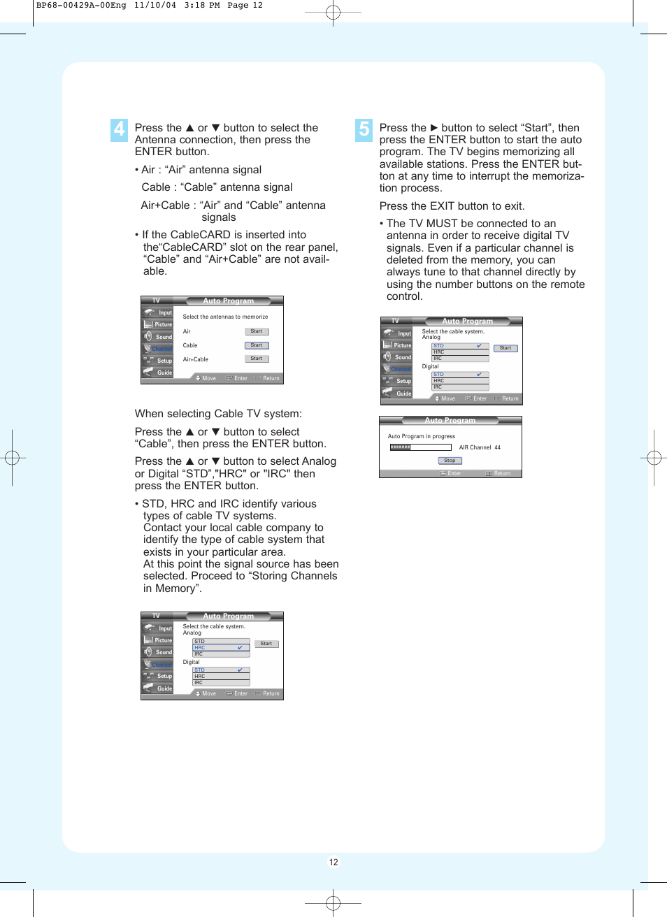 Press the | Samsung HL-P5067W User Manual | Page 12 / 16