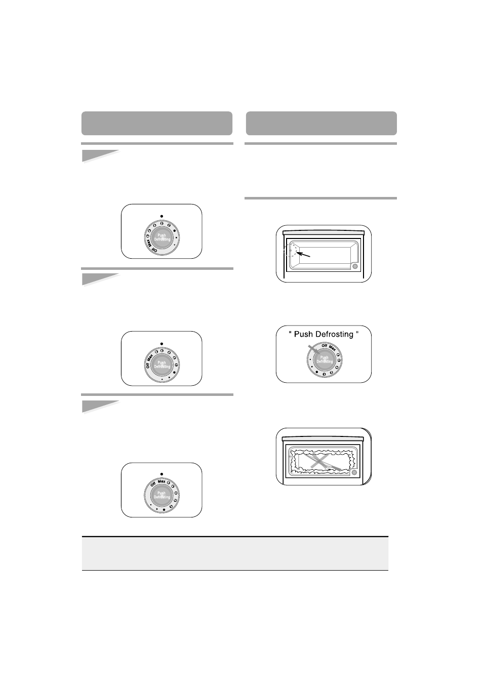 Temperature control, Defrosting, Temperature control defrosting | Samsung RA18FH User Manual | Page 5 / 8