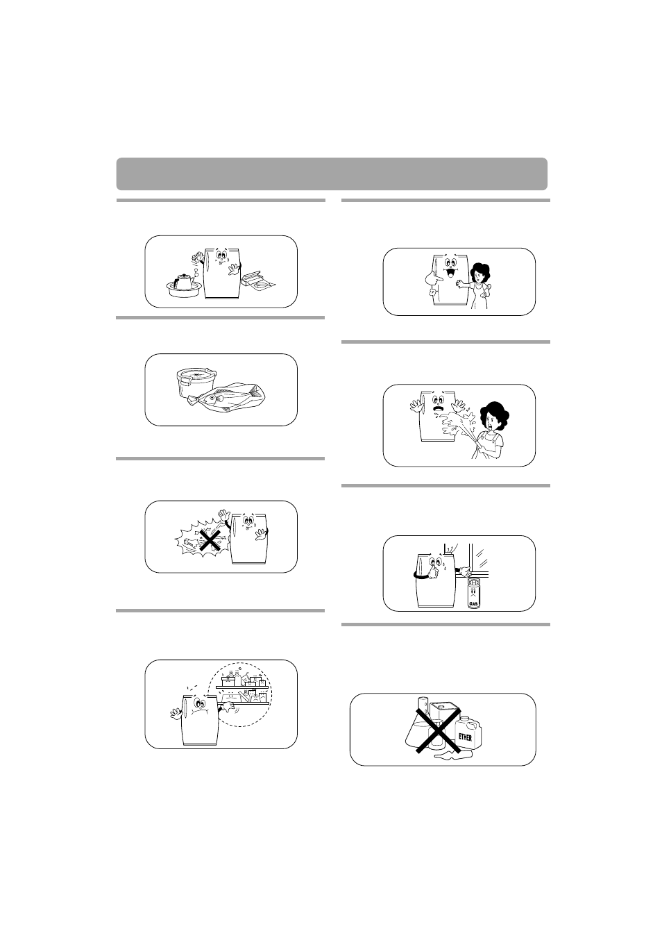 Food storage guide | Samsung RA18FH User Manual | Page 7 / 8