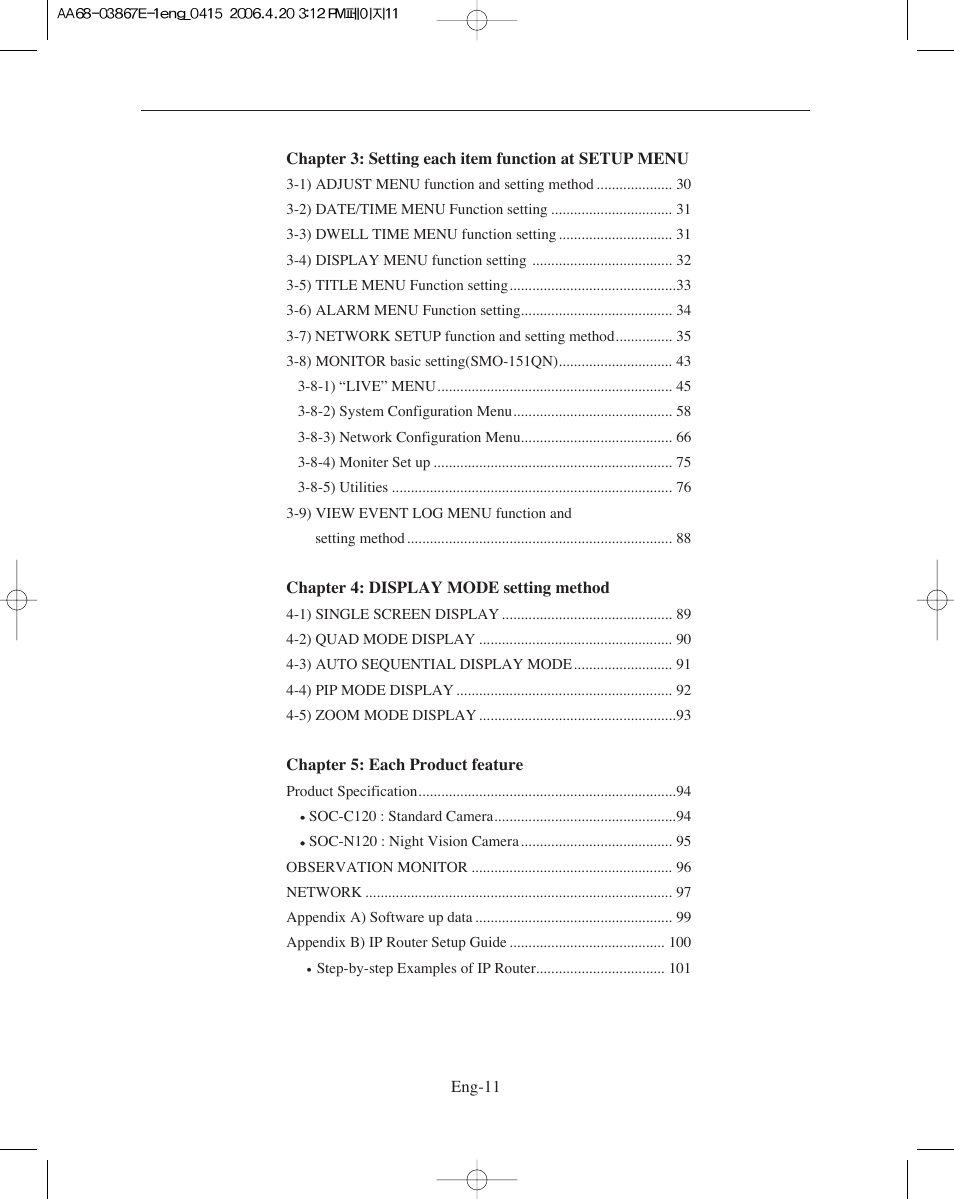Samsung SMO-XAAV User Manual | Page 11 / 105