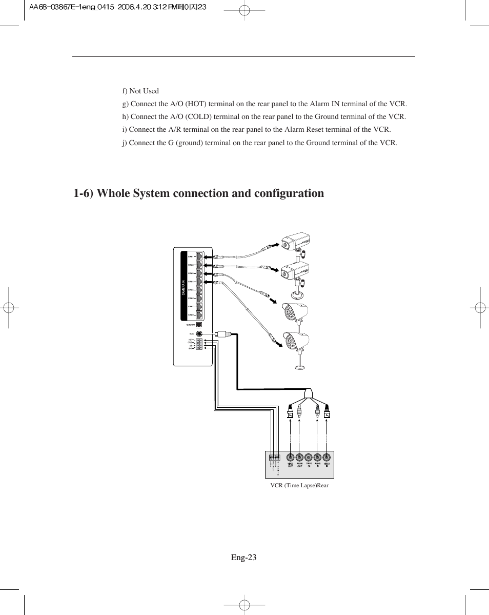 6) whole system connection and configuration | Samsung SMO-XAAV User Manual | Page 23 / 105