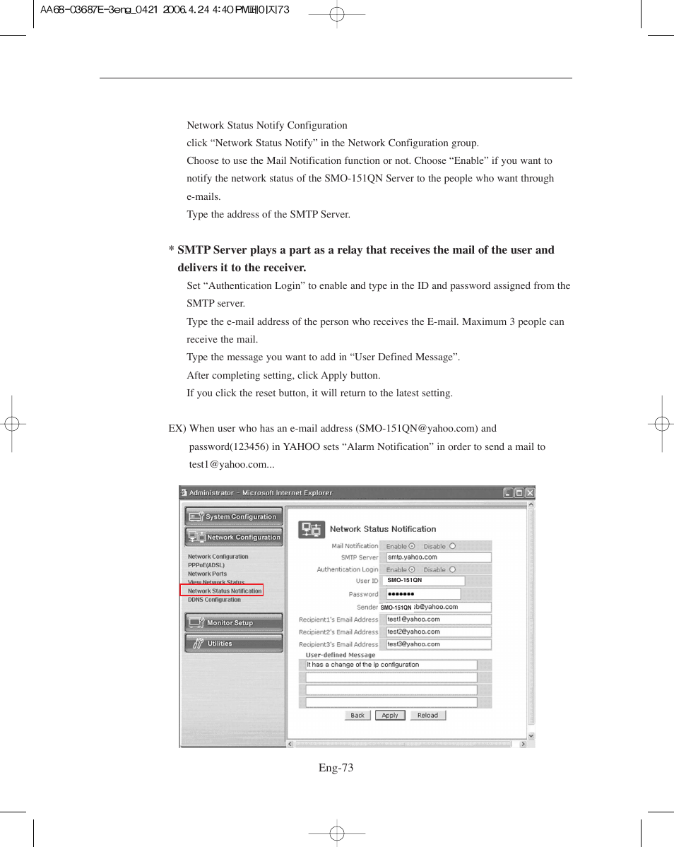 Samsung SMO-XAAV User Manual | Page 73 / 105