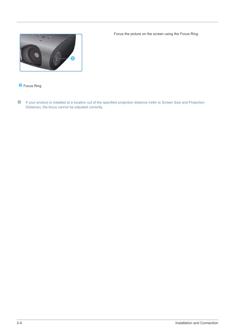 4 zoom and focus adjustment, Zoom and focus adjustment -4 | Samsung SP-P410M User Manual | Page 13 / 54
