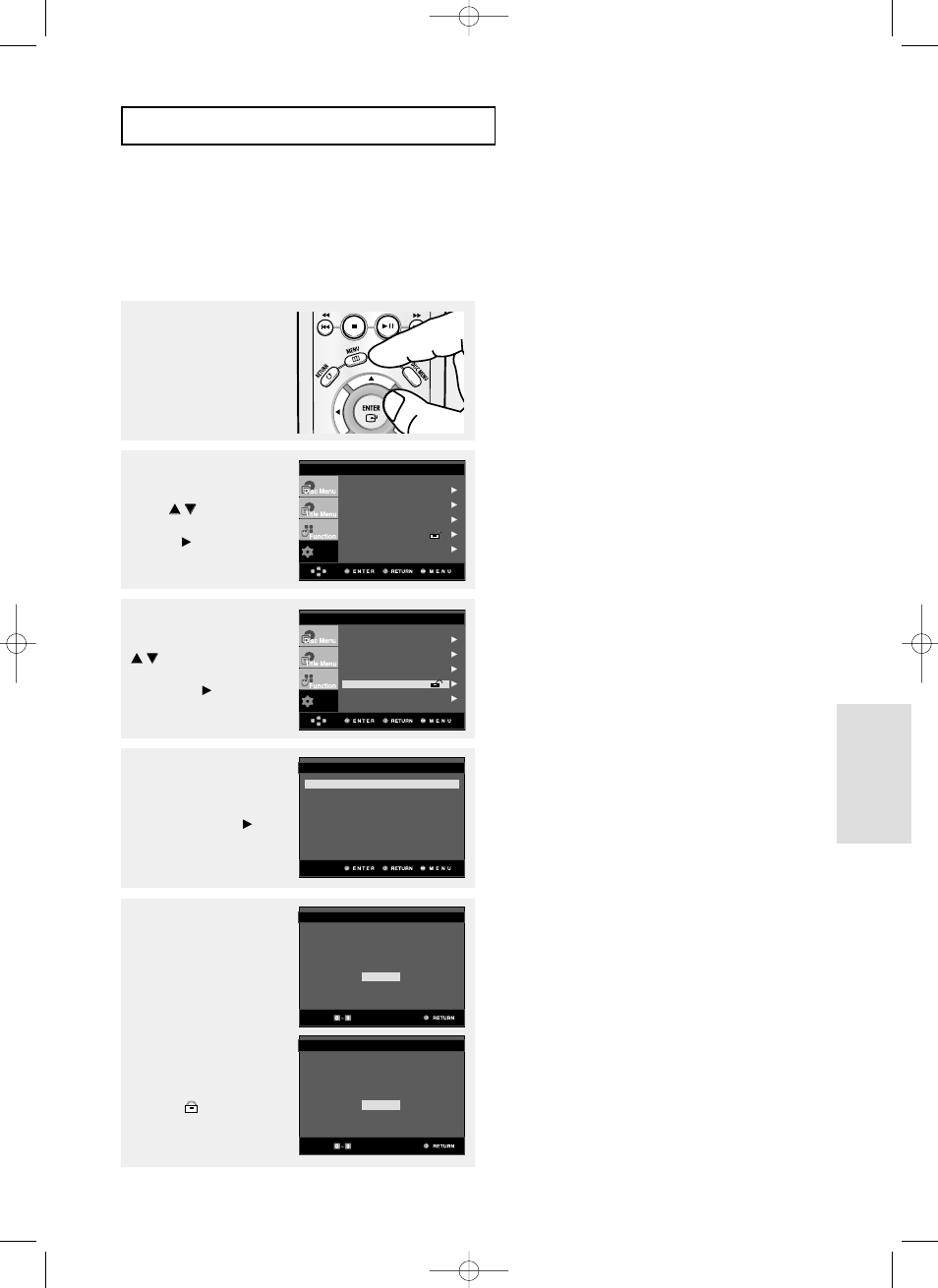 Kindersicherung einstellen, Setup-men ь д ndern, Deu-55 | Samsung DVD-P355 User Manual | Page 116 / 246