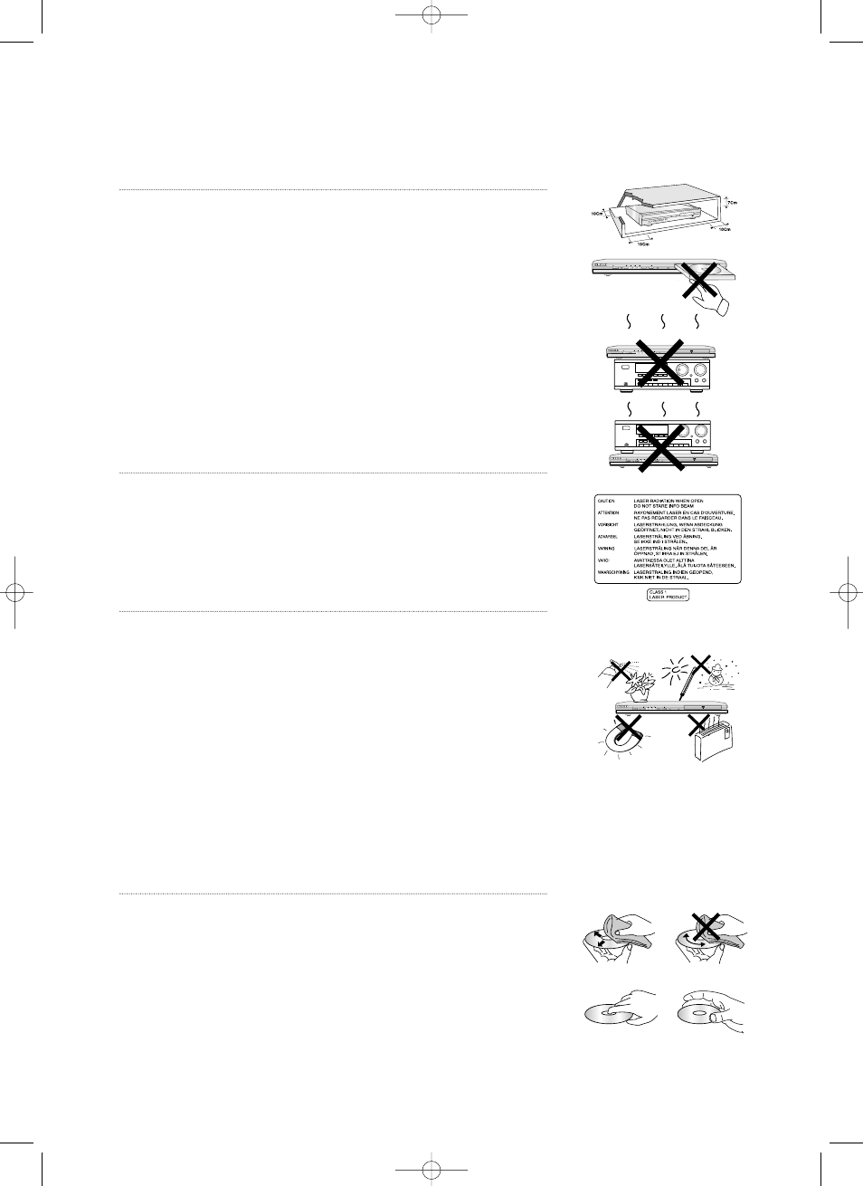 Precautions | Samsung DVD-P355 User Manual | Page 2 / 246