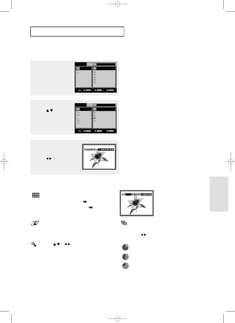 Picture cd playback, Changing setup menu a | Samsung DVD-P355 User Manual | Page 43 / 246