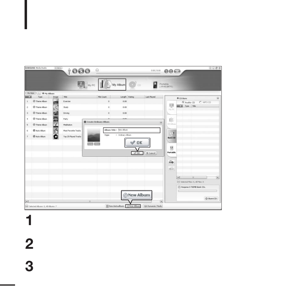 Creating a playlist using samsung media studio | Samsung YP-K3J User Manual | Page 28 / 59