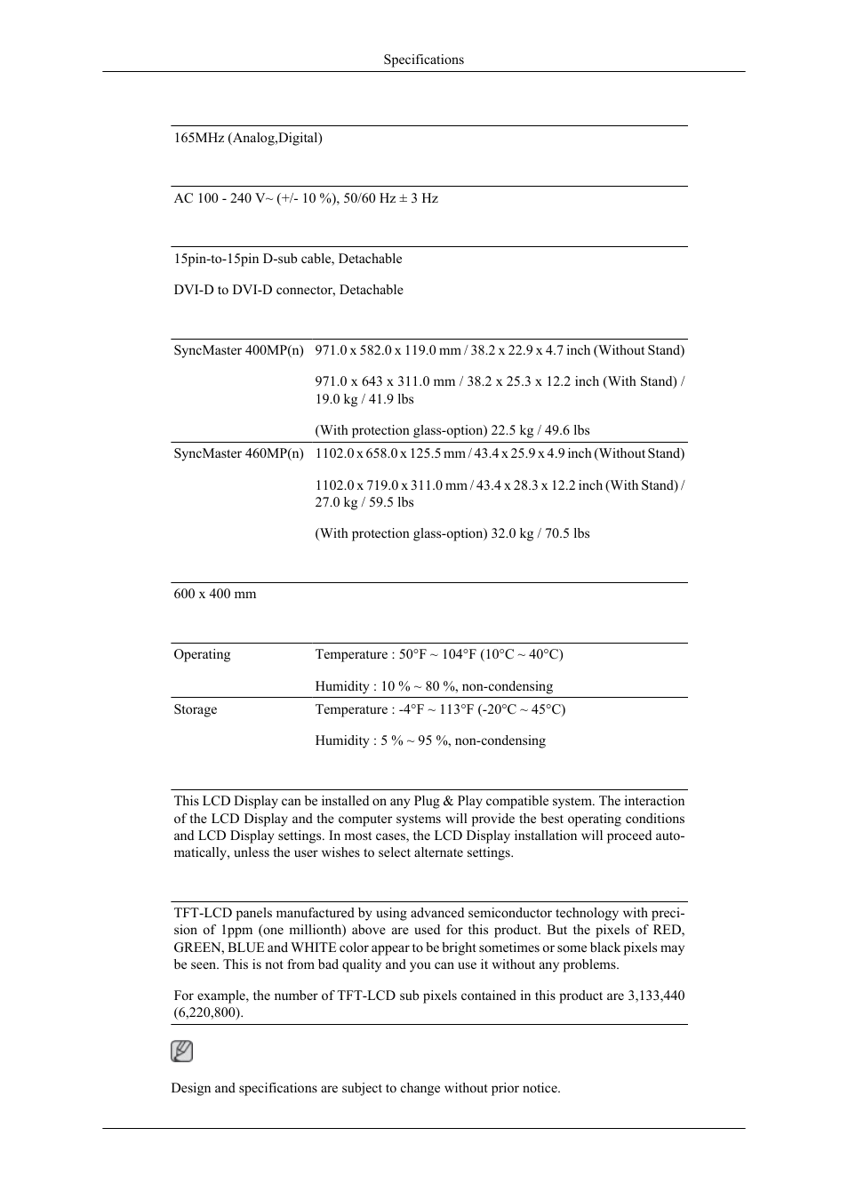 Samsung 400MPN User Manual | Page 117 / 130