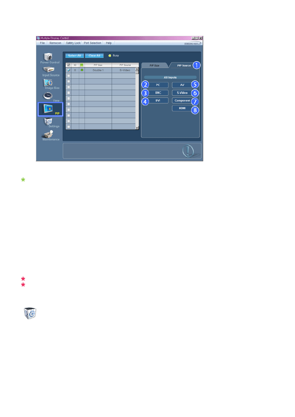 Settings picture | Samsung 400MPN User Manual | Page 61 / 130
