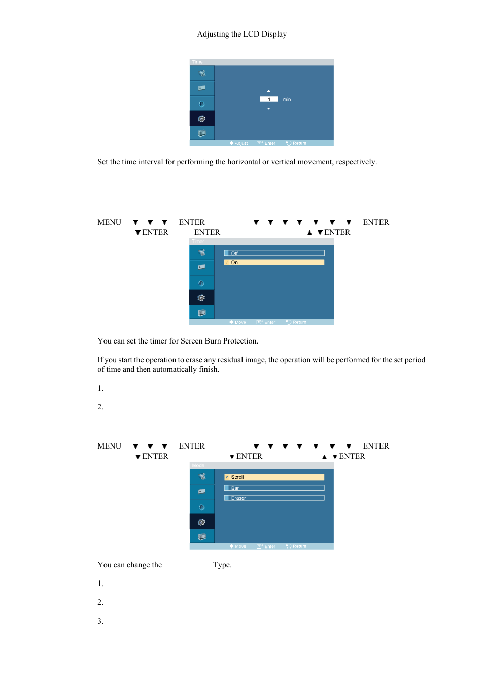 Timer, Mode | Samsung 400MPN User Manual | Page 92 / 130