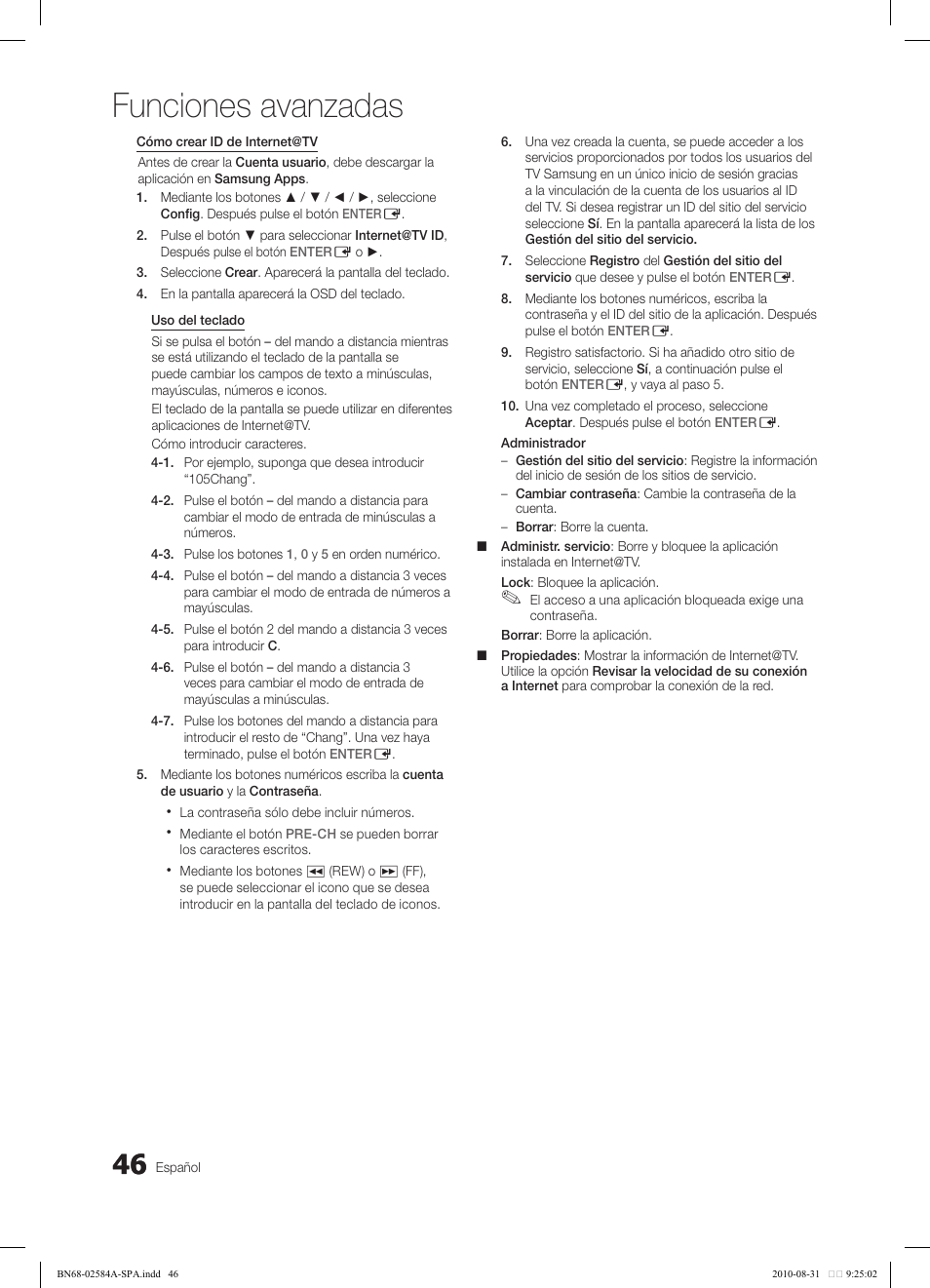 Funciones avanzadas | Samsung 750 User Manual | Page 106 / 184