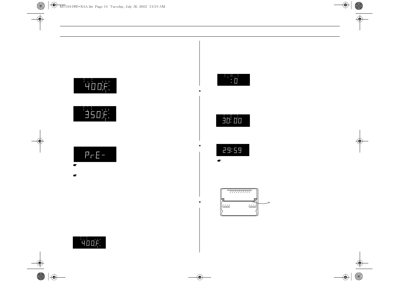 Operation, Preheat, Baking | Samsung MT1044WBBB/CB User Manual | Page 14 / 36