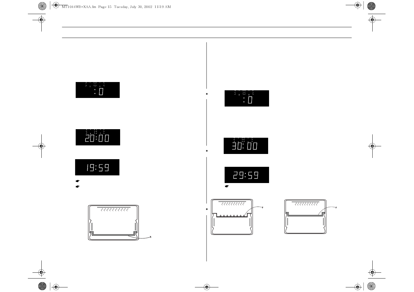 Operation, Warming, Top browning | Samsung MT1044WBBB/CB User Manual | Page 15 / 36