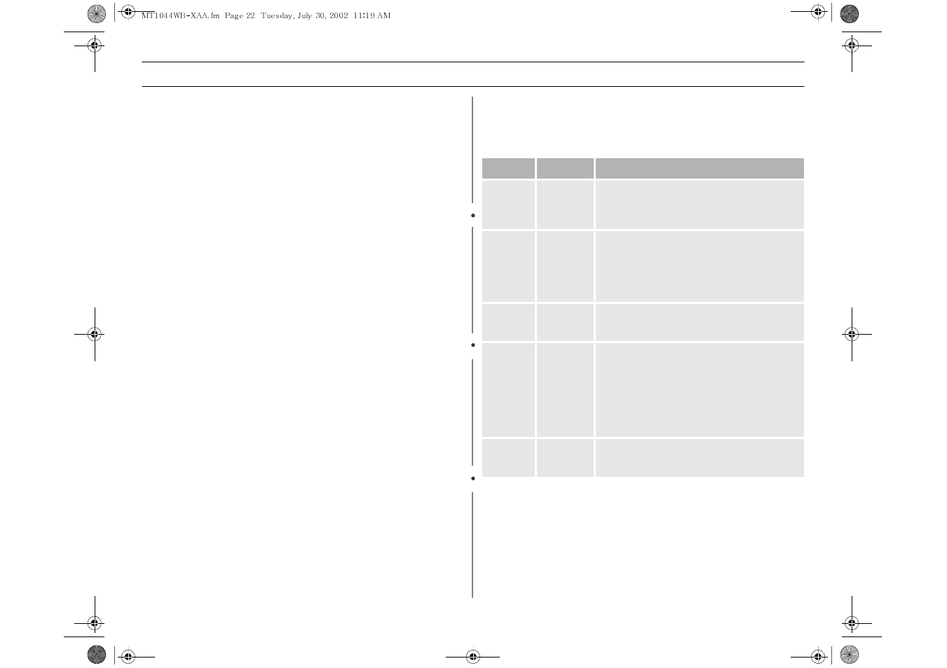 Cooking instructions, Guide for cooking eggs in your microwave, Guide for cooking vegetables in your microwave | Auto defrosting guide | Samsung MT1044WBBB/CB User Manual | Page 22 / 36