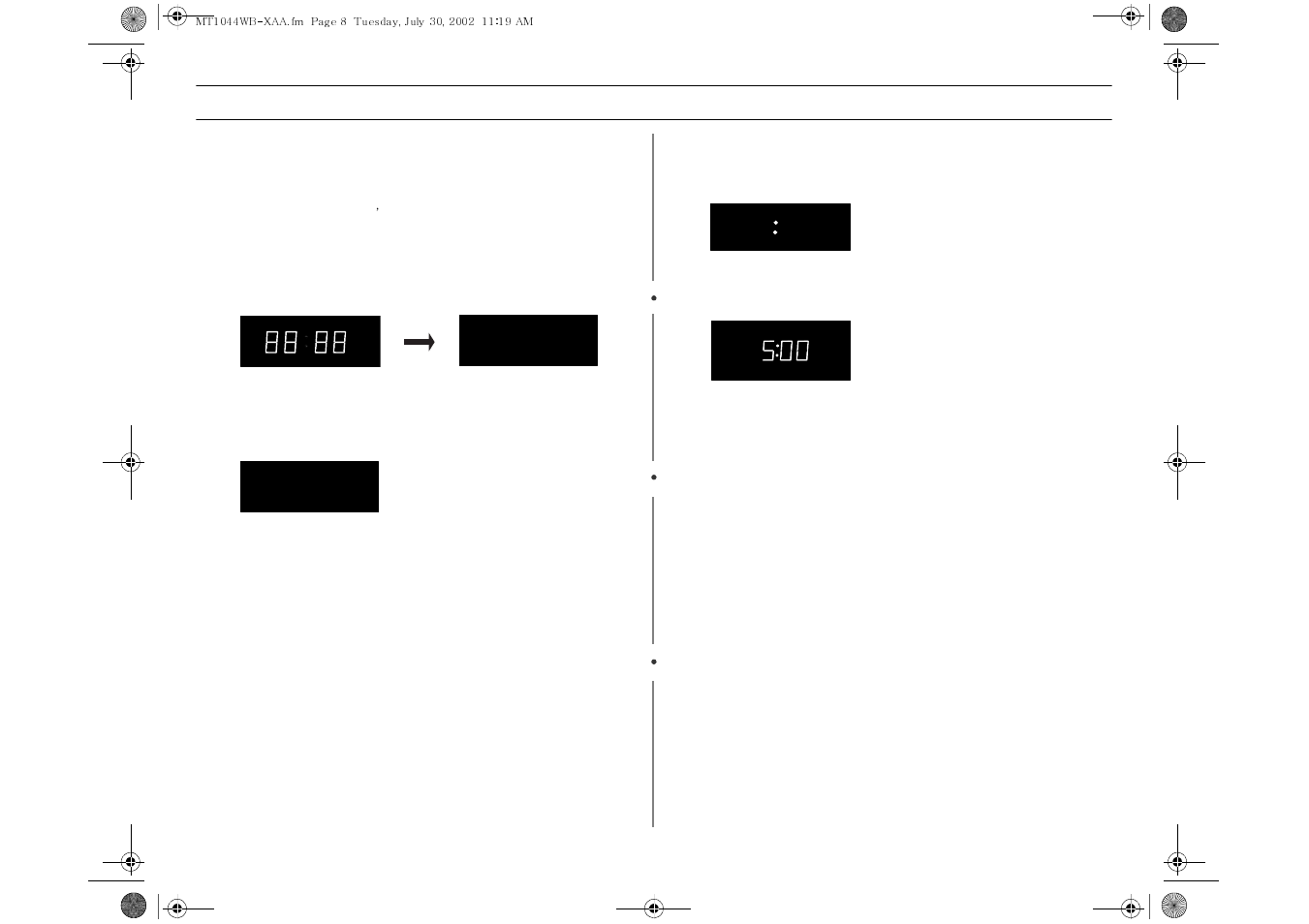 Operation | Samsung MT1044WBBB/CB User Manual | Page 8 / 36