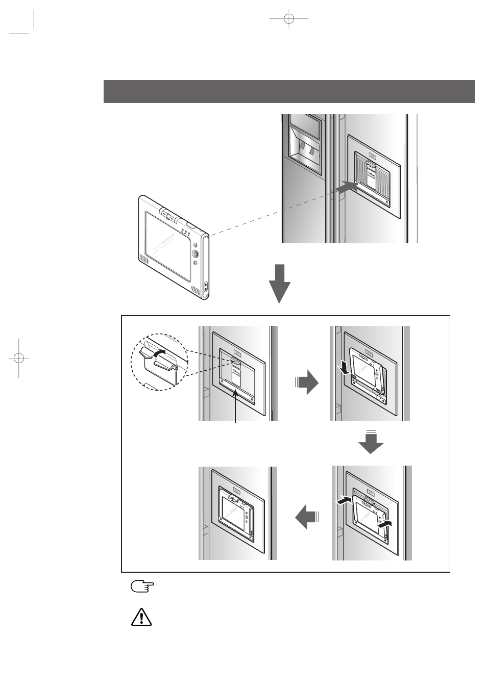 How to put homepad, On the docking station of the refrigerator | Samsung HomePAD RH2777AT User Manual | Page 55 / 61