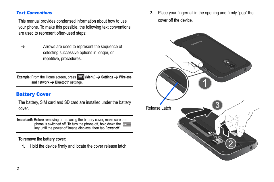 Battery cover | Samsung GALAXY S SGH-T989D User Manual | Page 10 / 223