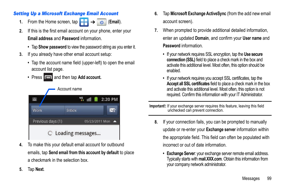Samsung GALAXY S SGH-T989D User Manual | Page 107 / 223