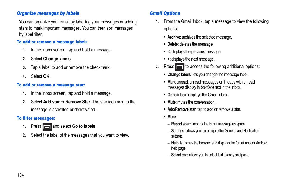 Samsung GALAXY S SGH-T989D User Manual | Page 112 / 223