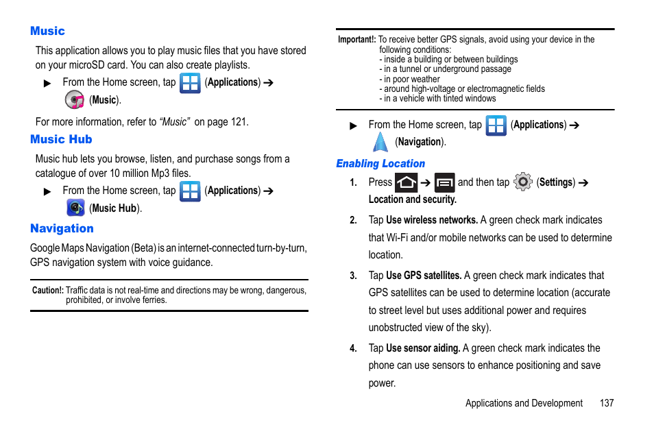 Music, Music hub, Navigation | Music music hub navigation | Samsung GALAXY S SGH-T989D User Manual | Page 145 / 223
