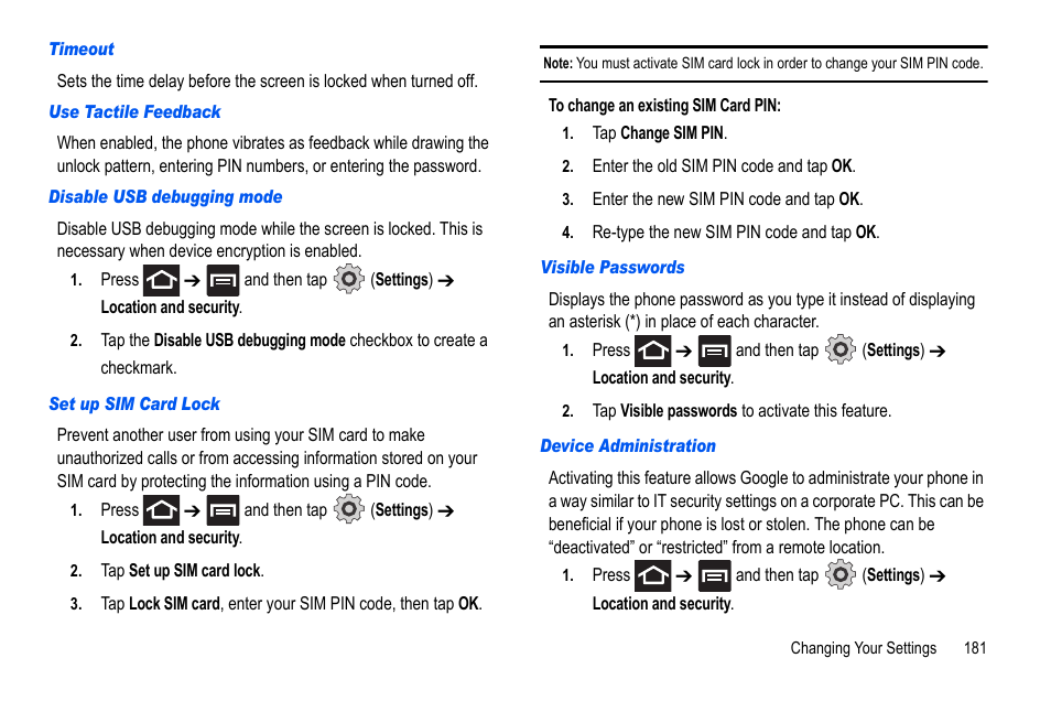 Samsung GALAXY S SGH-T989D User Manual | Page 189 / 223