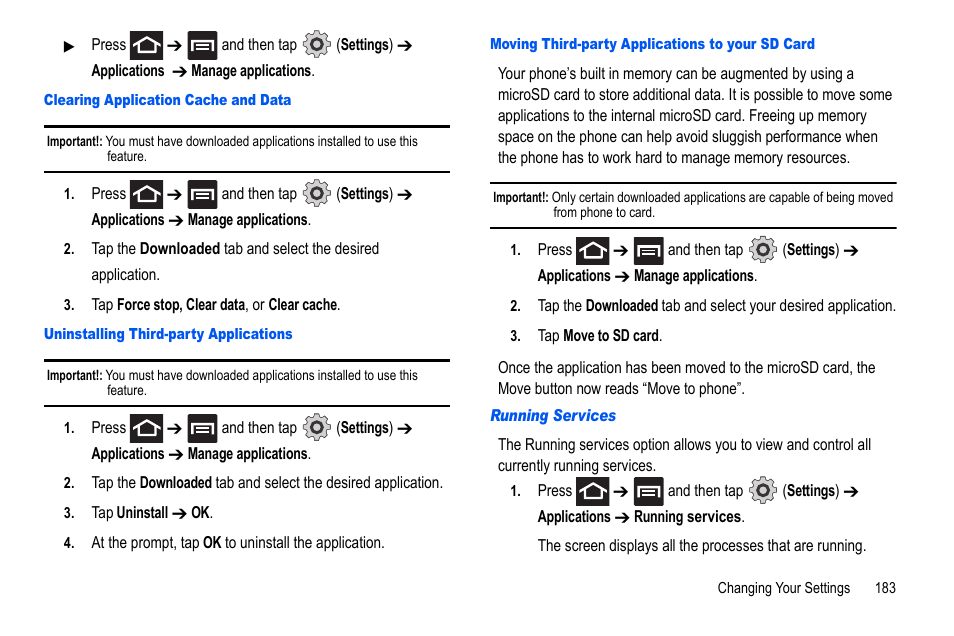 Samsung GALAXY S SGH-T989D User Manual | Page 191 / 223