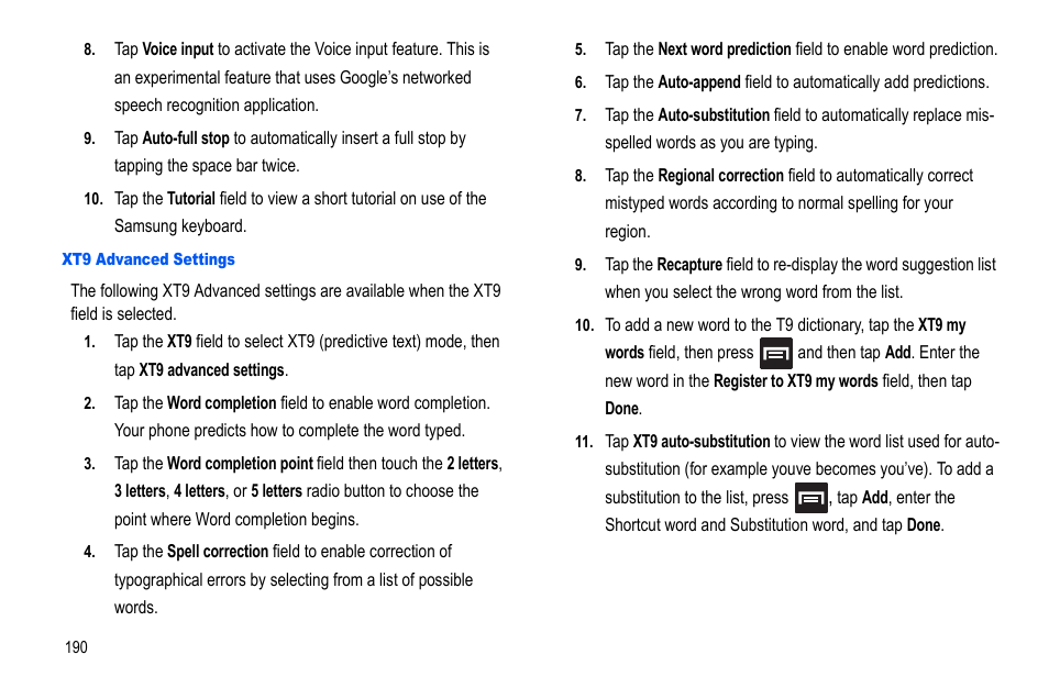 Samsung GALAXY S SGH-T989D User Manual | Page 198 / 223