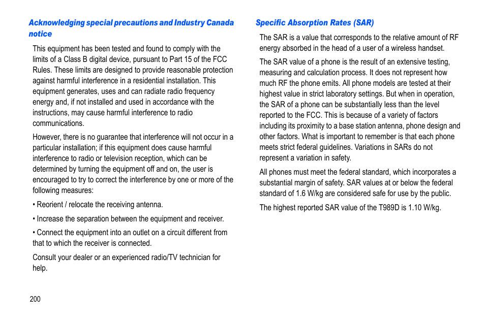 Samsung GALAXY S SGH-T989D User Manual | Page 208 / 223